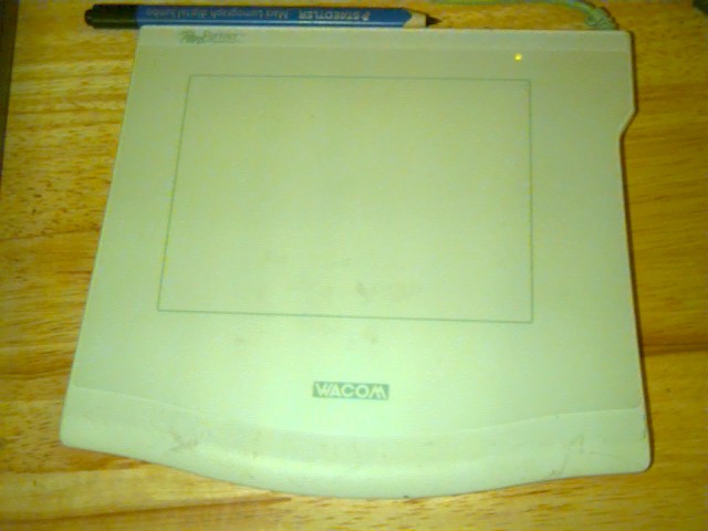 Photograph of drawing tablet