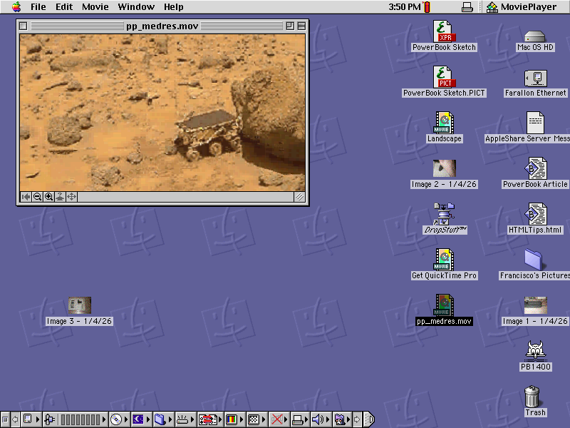 Screenshot of QTVR panorama from desktop