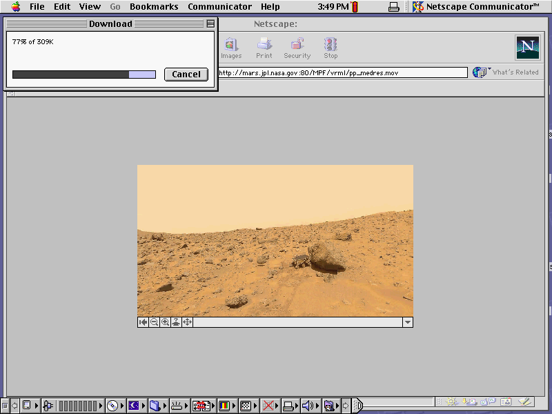 Screenshot of Netscape download