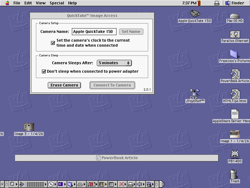 QuickTake icon on desktop