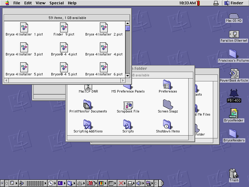 Folder of screenshots